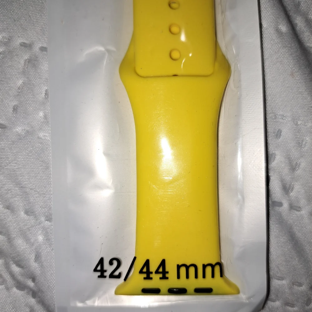Yellow Silicone Smartwatch Band